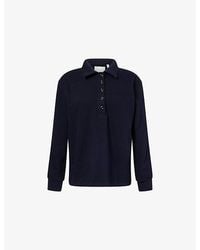 Citizens of Humanity - Vintage Long-Sleeve Jersey Polo Shirt - Lyst