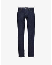 Polo Ralph Lauren - Five-pocket Belt-loop Slim-fit Tapered-leg Stretch-denim Jeans - Lyst