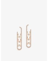 Messika - Move 10Th 18Ct And 1Ct Diamond Earrings - Lyst
