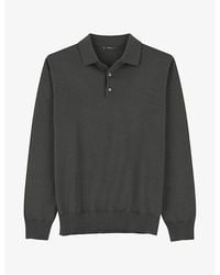 BOGGI - Polo-Collar Regular-Fit Merino Wool Jumper - Lyst