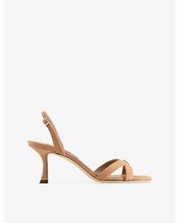 Jimmy Choo - Elsy 70 Suede Heeled Sandals - Lyst