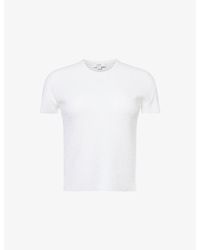 Vince - Round-Neck Textured Wool-Blend Top - Lyst