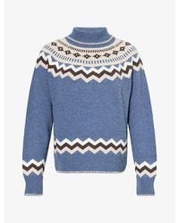 Siedres - Celeste Patterned Knitted Jumper - Lyst