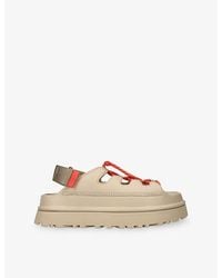 UGG - Goldenglow Toggle Coated-Leather Sandals - Lyst