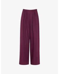 Whistles - Pleat-Front High-Rise Relaxed Woven Trousers - Lyst