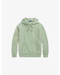 Polo Ralph Lauren - Brand-Embroidered Pouch-Pocket Cotton-Jersey Hoody - Lyst