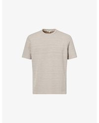Arne - Cavour Texture Woven T-Shirt - Lyst