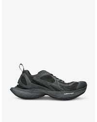 Balenciaga - Circuit Runner Mesh And Faux-Leather Low-Top Trainers - Lyst