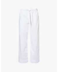Frescobol Carioca - Luan Seersucker Straight-Leg Cotton-Blend Trousers - Lyst