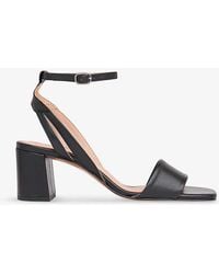 Whistles - Eden Cut-out Leather Heeled Sandals - Lyst