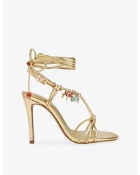 KG by Kurt Geiger - Roux Heeled Leather Sandals - Lyst