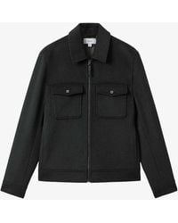 Reiss - Periode Patch-pocket Wool-blend Jacket - Lyst