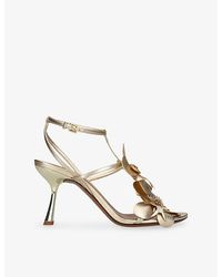Zimmermann - Orchid 85 Leather Sandals - Lyst