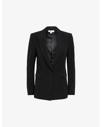 Reiss - Gabi Single-Breasted Stretch-Woven Blazer - Lyst