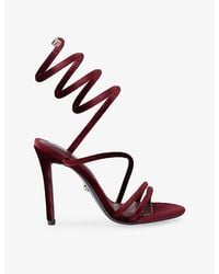 Carvela Kurt Geiger - Spiral 105 Velvet Heeled Sandals - Lyst