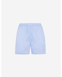 Derek Rose - Amalfi Batiste Relaxed-fit Cotton Woven Boxer Shorts - Lyst