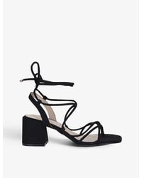 KG by Kurt Geiger - Roma Strappy Vegan-leather Heeled Sandals - Lyst