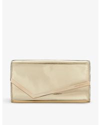 Jimmy Choo - Emmie Mirrored-Fabric Clutch - Lyst