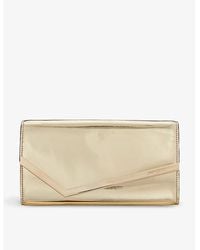 Jimmy Choo - Emmie Mirrored-Fabric Clutch - Lyst