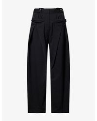 Rabanne - Pantalon Straight-Leg Wool Trousers - Lyst