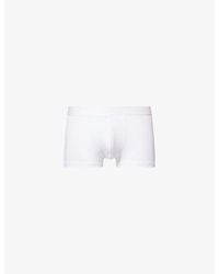 Sunspel - Branded Mid-Rise Stretch-Woven Trunks - Lyst