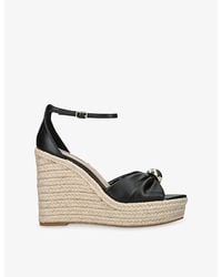 Steve Madden - Taliya Leather Wedge Sandals - Lyst