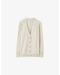 JOSEPH - Gladi V-Neck Relaxed-Fit Silk Cardigan - Lyst