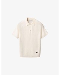 Eton - Short-Sleeve Fine-Knit Cotton And Linen Polo Shirt - Lyst