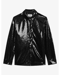 Zadig & Voltaire - Tyrica Sequin-Embellished Woven Shirt - Lyst