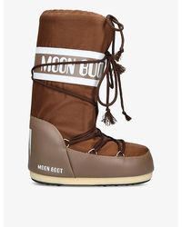 Moon Boot - Icon Brand-Print Shell Boots - Lyst