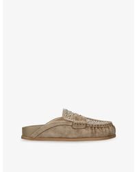 Dolce Vita - Jodero Studded Suede Loafers - Lyst