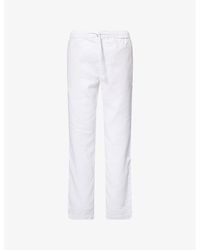 Frescobol Carioca - Oscar Tapered-Leg Linen And Cotton-Blend Chino Trousers - Lyst