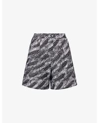 Jacquemus - Fish-Print Wide-Leg Cotton Shorts - Lyst