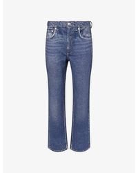 Rag & Bone - Harlow Straight-Leg Featherweight Stretch-Denim Jeans - Lyst