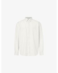 The Row - Nilo Curved-Hem Cotton-Poplin Shirt - Lyst