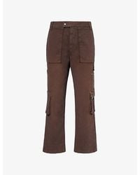 Represent - Workshop Cargo-Pocket Wide-Leg Cotton-Blend Stretch-Twill Trousers - Lyst