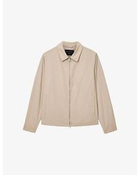 AllSaints - Trey Cotton-Blend Jacket Xxl - Lyst