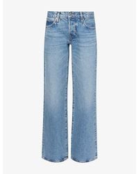 FRAME - The Bootcut Low-Rise Denim Jeans - Lyst