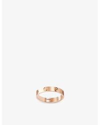 Cartier - Love Small 18Ct Rose- Wedding Band - Lyst
