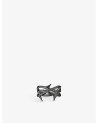 Shaun Leane - Rose Thorne Rhodium-Plated Sterling- Ring - Lyst