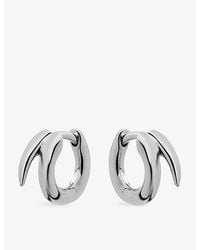 Shaun Leane - Quill Mini Sterling- Hoop Earrings - Lyst