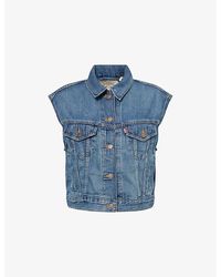 Levi's - Shrunken 90's Denim Vest Top - Lyst