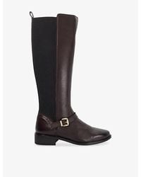Dune - Toon Leather Knee-High Boots - Lyst
