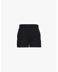 Gucci - Logo-Embroidered Wool Crêpe Shorts - Lyst