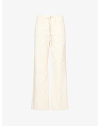 PAIGE - Ari Waistband-Tie Stretch-Denim Jeans - Lyst