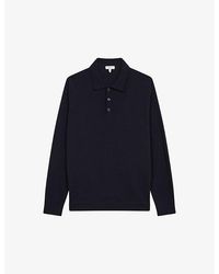 Reiss - Trafford Polo-Collar Slim-Fit Merino-Wool Jumper - Lyst