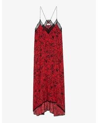 Zadig & Voltaire - Risty V-Neck Woven Maxi Dress - Lyst