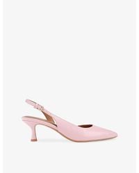 KG by Kurt Geiger - Aria Low 2 Leather Slingback Courts - Lyst