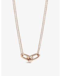 Tiffany & Co. - Tiffany Hardwear Double Link 18Ct Rose- Necklace - Lyst