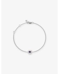 Monica Vinader - February Birthstone Sterling- And Amethyst Chain Bracelet - Lyst